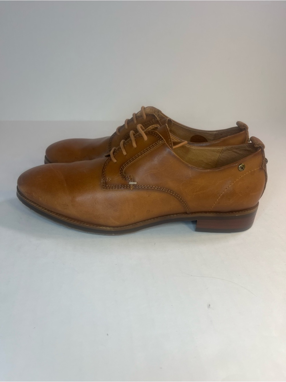 PIKOLINOS Tan Leather Lace-Up Loafers - Picture 8 of 15
